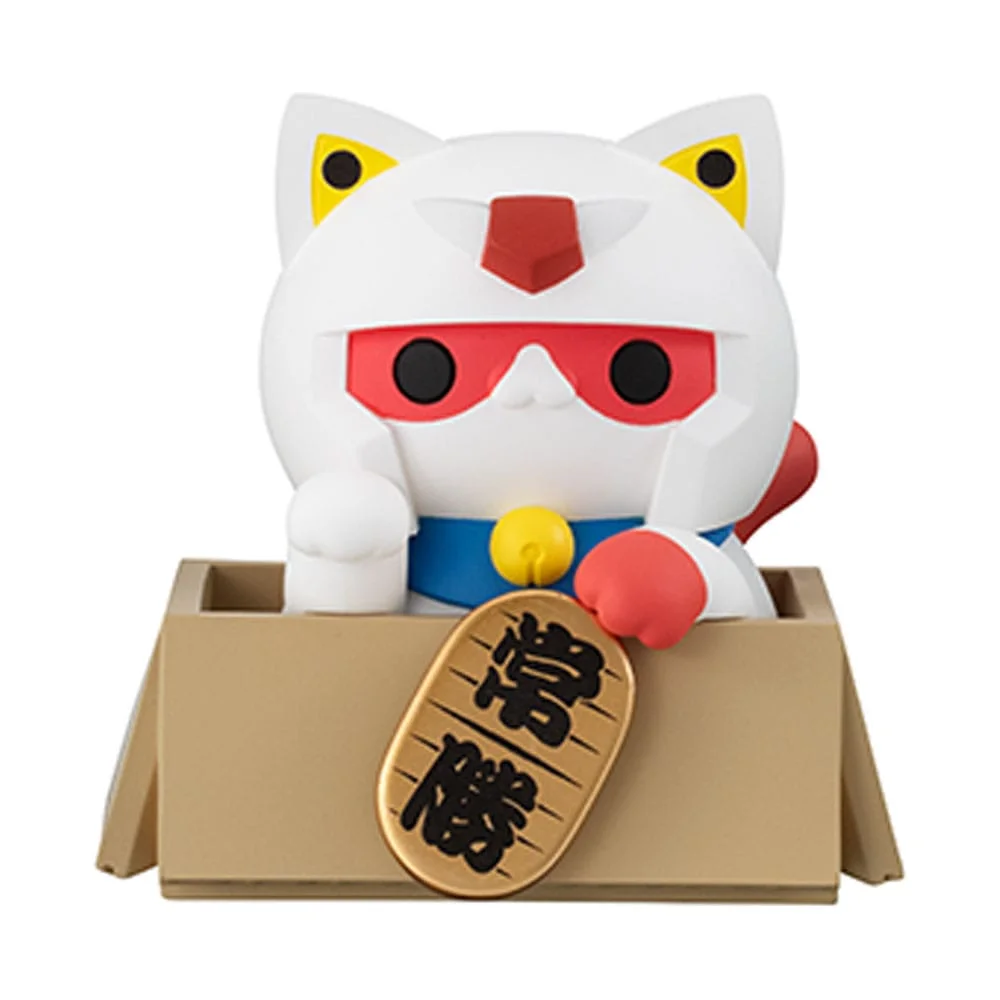 Mobile Suit Gundam Mega Cat Project Nyandam Trading Figure Luckycat 6 cm Blind Box - 1 Unidade